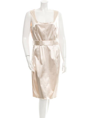 Dolce & Gabbana Satin Sleeveless Dress