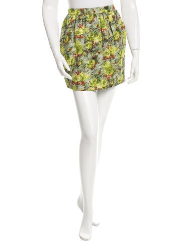 Dolce & Gabbana Floral Print Mini Skirt