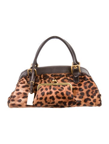Dolce & Gabbana Ponyhair & Leather Handle Bag