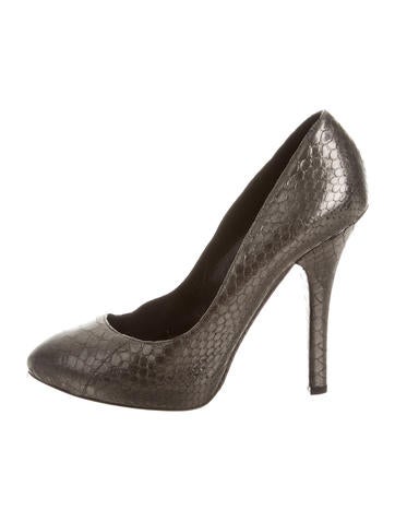 Dolce & Gabbana Metallic Snakeskin Pumps