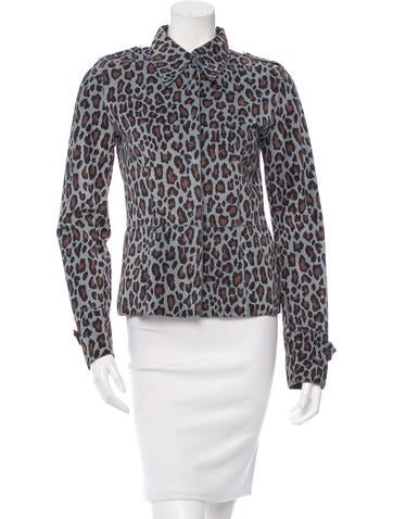 Dolce & Gabbana Casual Leopard Print Jacket