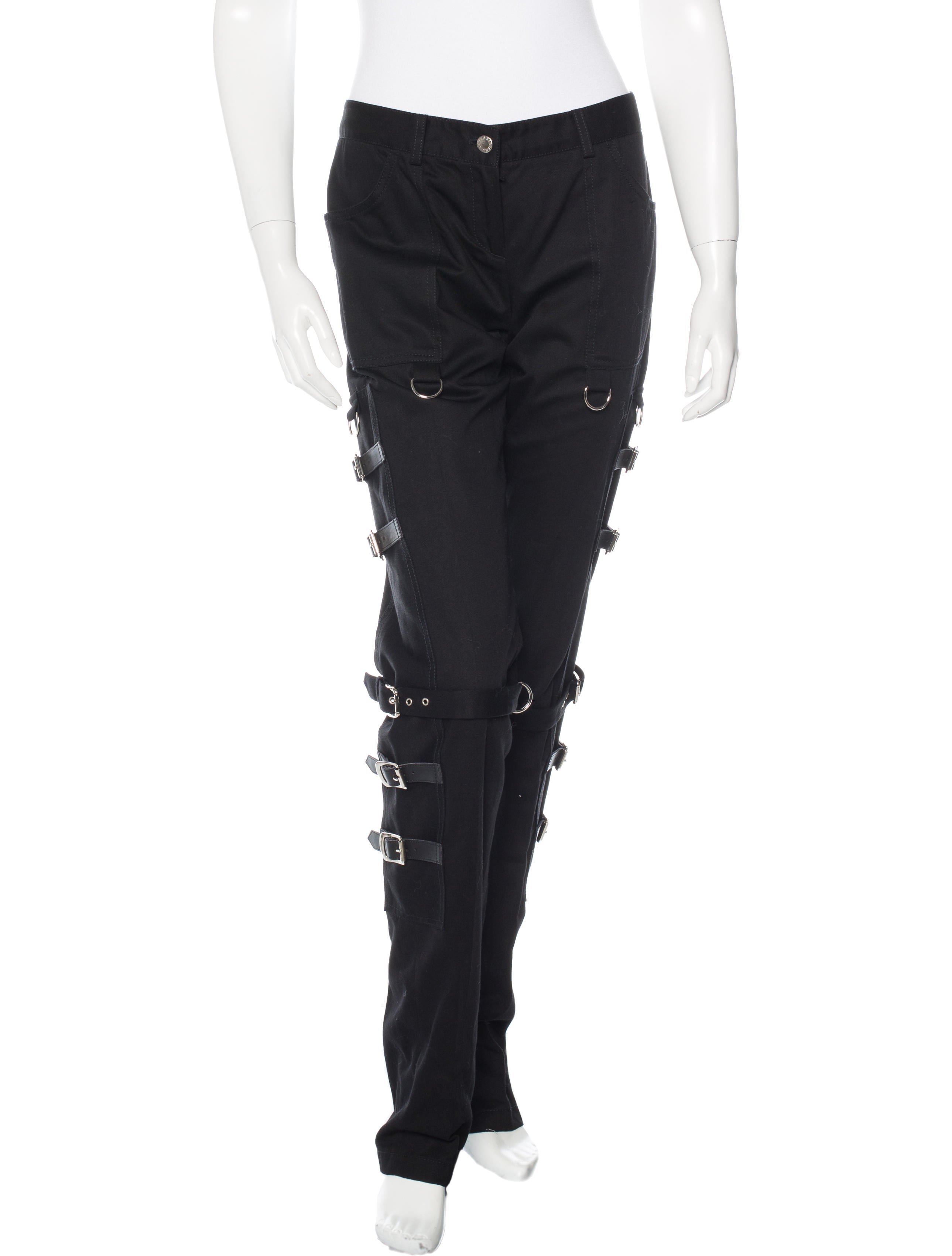 Dolce & Gabbana Strap-Accented Sex Pants - Black, 9