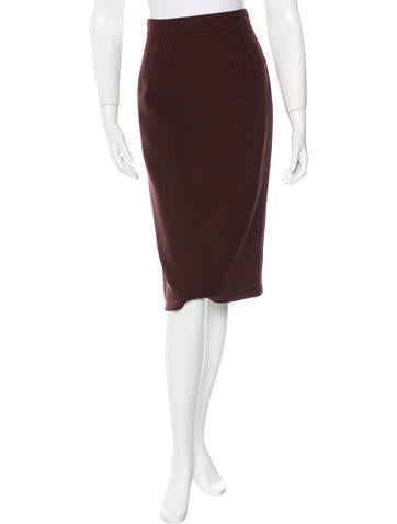 Dolce & Gabbana Wool Pencil Skirt w/ Tags