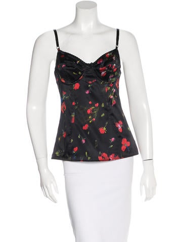 Dolce & Gabbana Silk Bustier Top