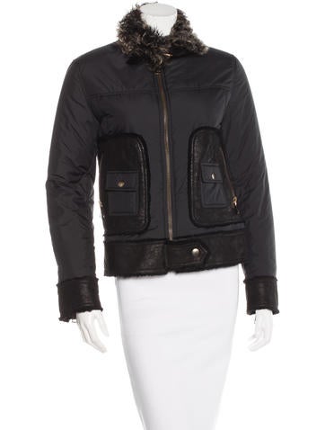 Dolce & Gabbana Shearling Puffer Coat