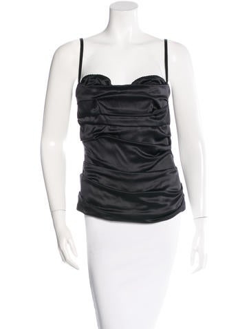 Dolce & Gabbana Ruched Bustier Top
