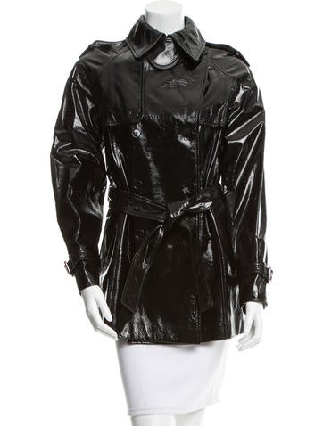 Dolce & Gabbana Patent Leather Double-Breasted Jacket w/ Tags