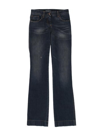 Dolce & Gabbana Distressed Mid-Rise Jeans w/ Tags