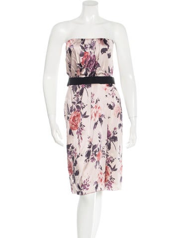 Dolce & Gabbana Silk Floral Print Dress