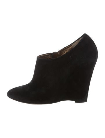 Dolce & Gabbana Suede Wedge Ankle Boots