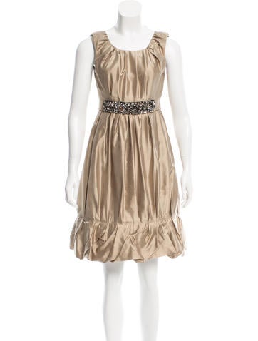 Dolce & Gabbana Embellished Silk Dress