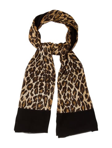 Dolce & Gabbana Leopard Print Scarf