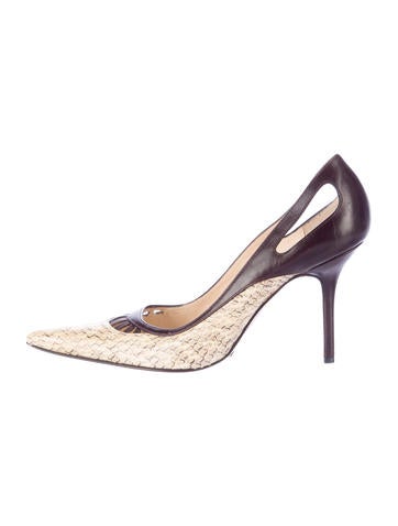 Dolce & Gabbana Leather Pointed-Toe Pumps