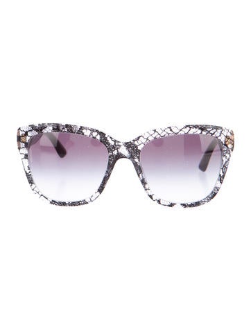 Dolce & Gabbana Oversize Lace Sunglasses