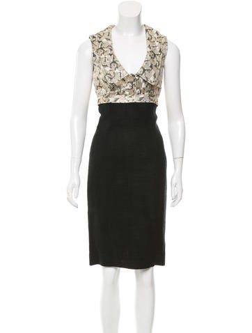 Dolce & Gabbana Floral Jacquard Midi Dress