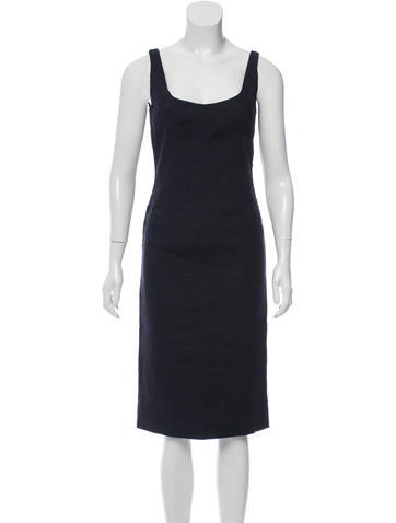 Dolce & Gabbana Linen Cocktail Dress w/ Tags