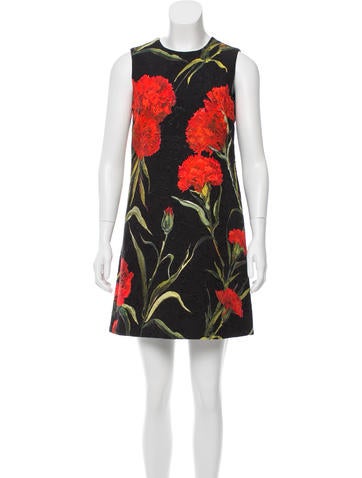 Dolce & Gabbana Carnation Jacquard Dress