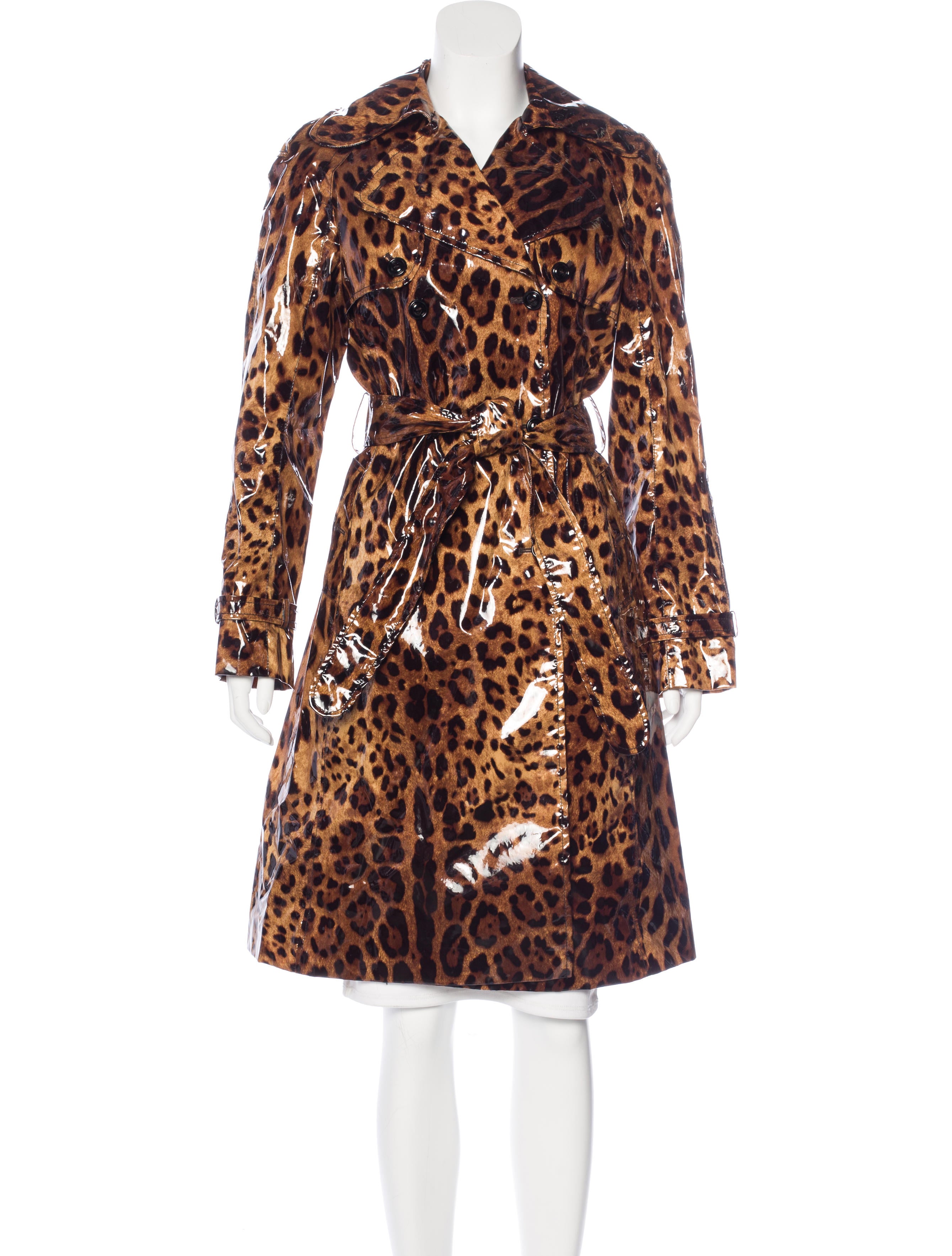 Dolce & Gabbana Leopard Print Rain Coat Clothing DAG81042 The