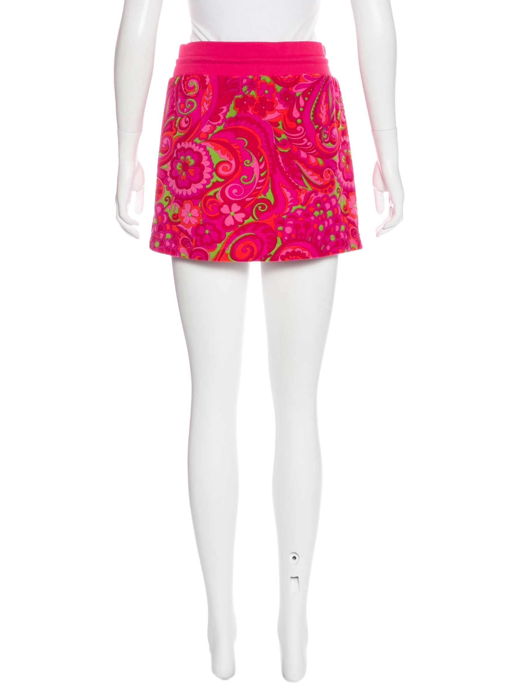 Dolce & Gabbana Printed Terry Cloth Skirt Clothing DAG87775 The
