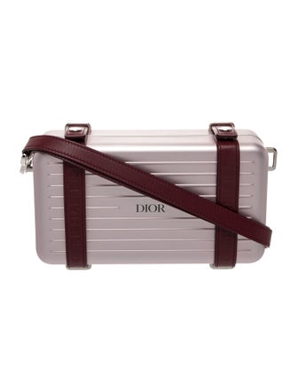 Dior x Rimowa Aluminum Personal Clutch On Strap