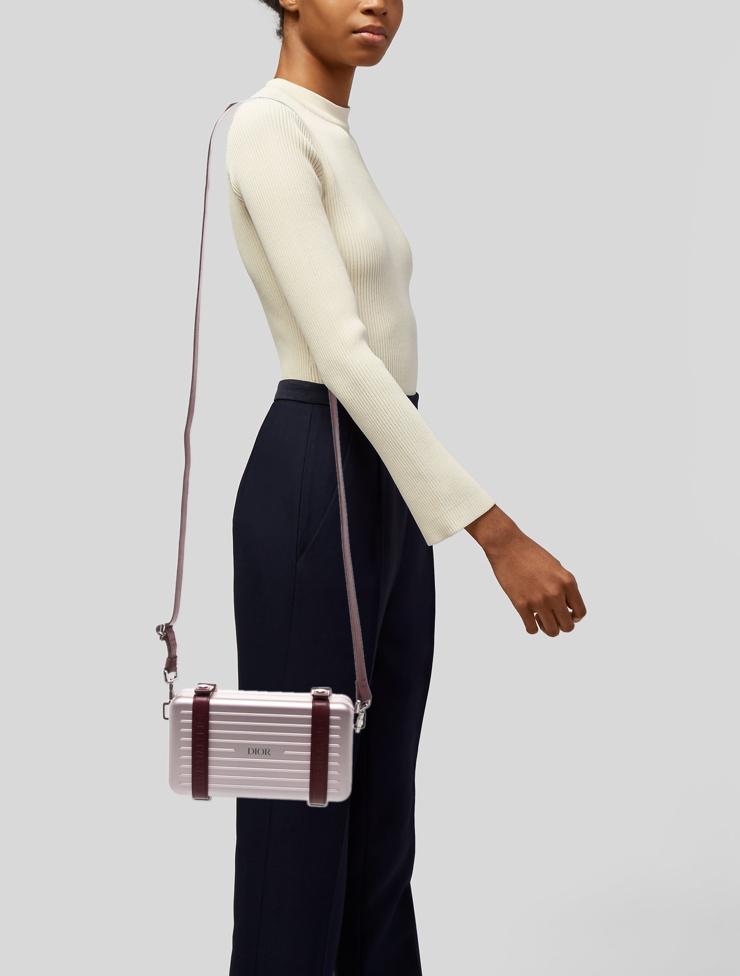Dior x Rimowa Aluminum Personal Clutch On Strap