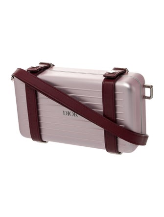 Dior x Rimowa Aluminum Personal Clutch On Strap