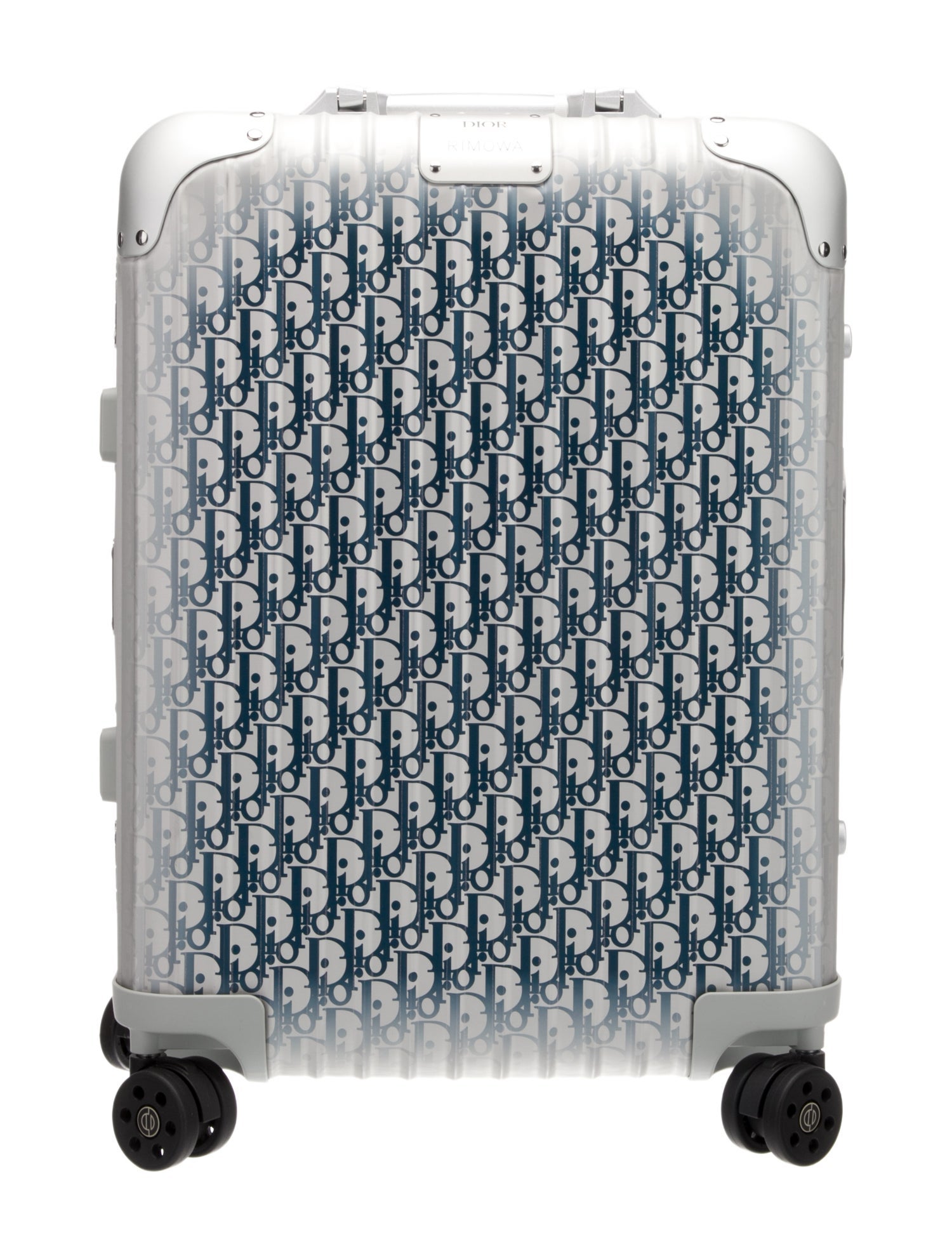 Dior x Rimowa Oblique Aluminum Carry-On Suitcase