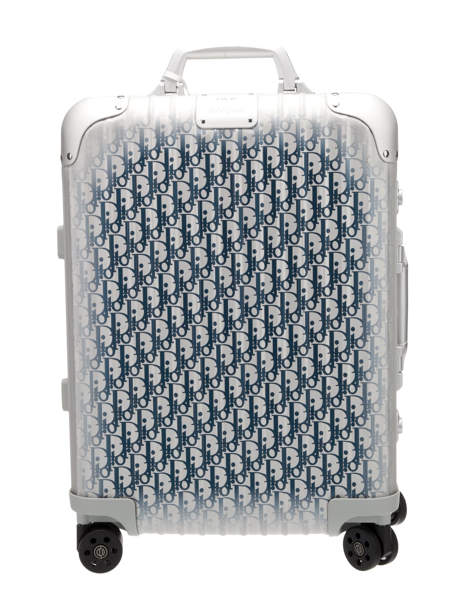 Dior x Rimowa Oblique Aluminum Carry-On Suitcase