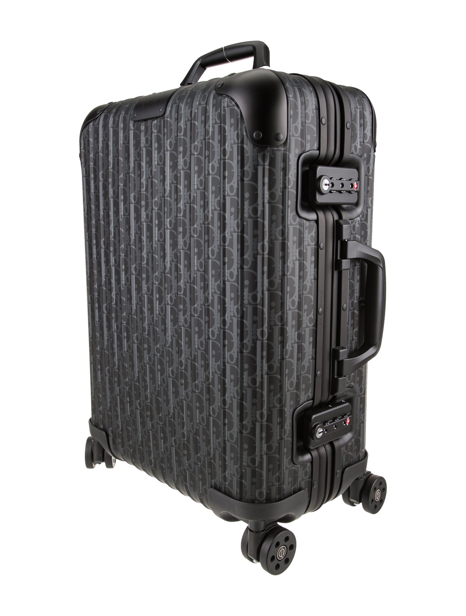 Dior x Rimowa Oblique Aluminum Carry-On Suitcase