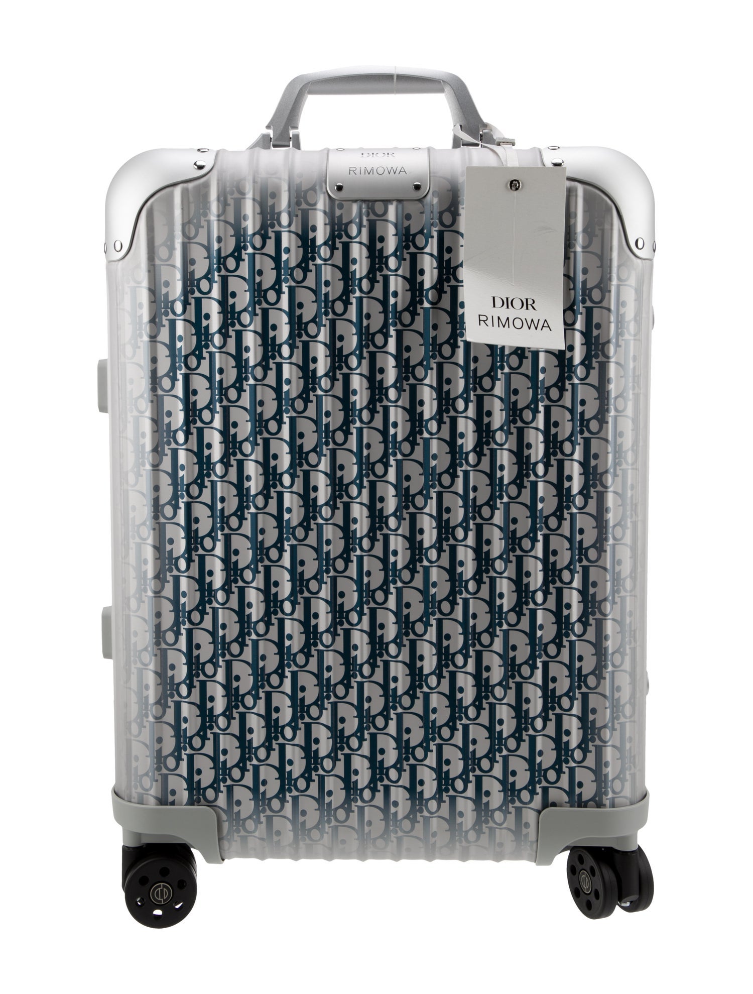 Dior x Rimowa Oblique Aluminum Carry-On Suitcase