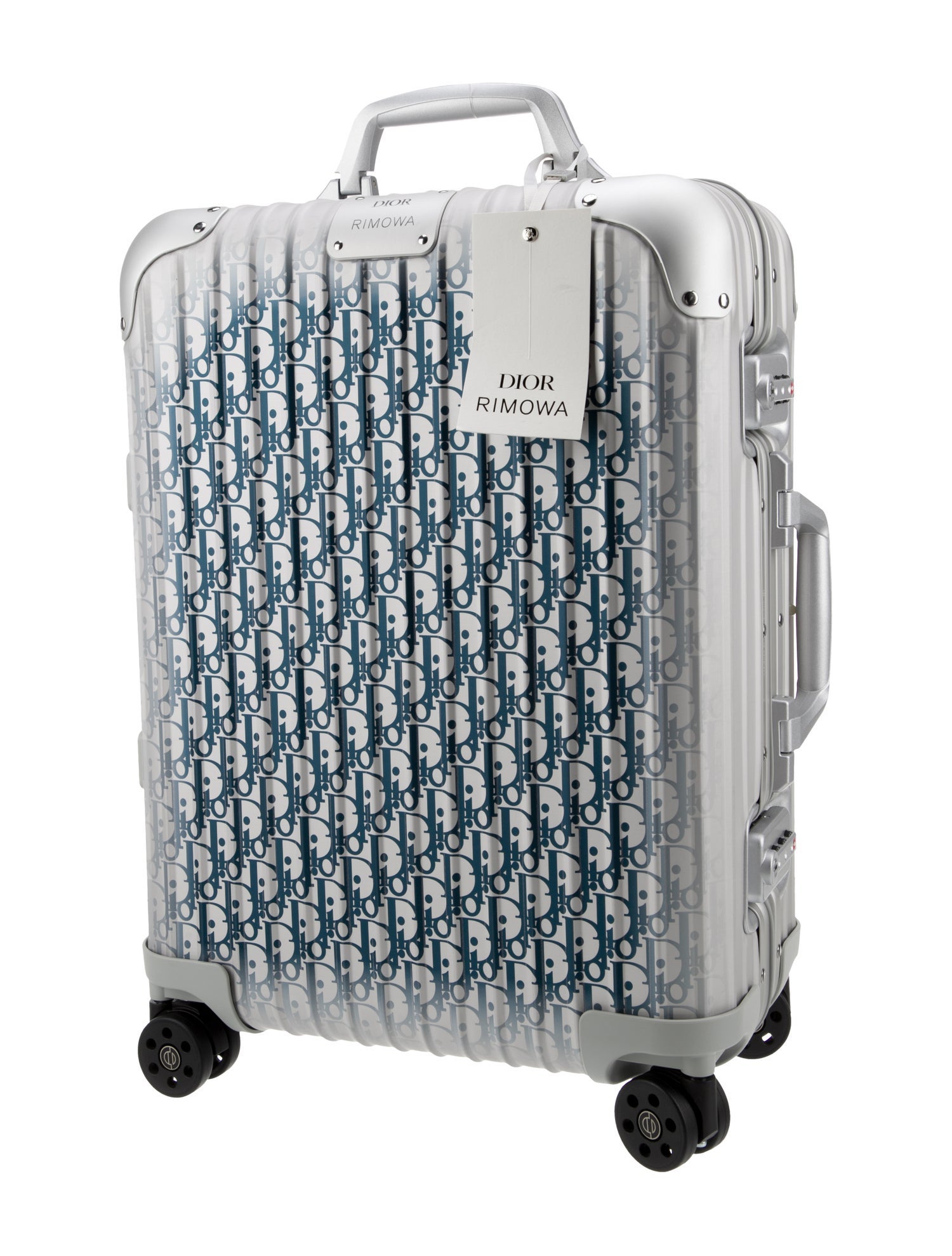 Dior x Rimowa Oblique Aluminum Carry-On Suitcase