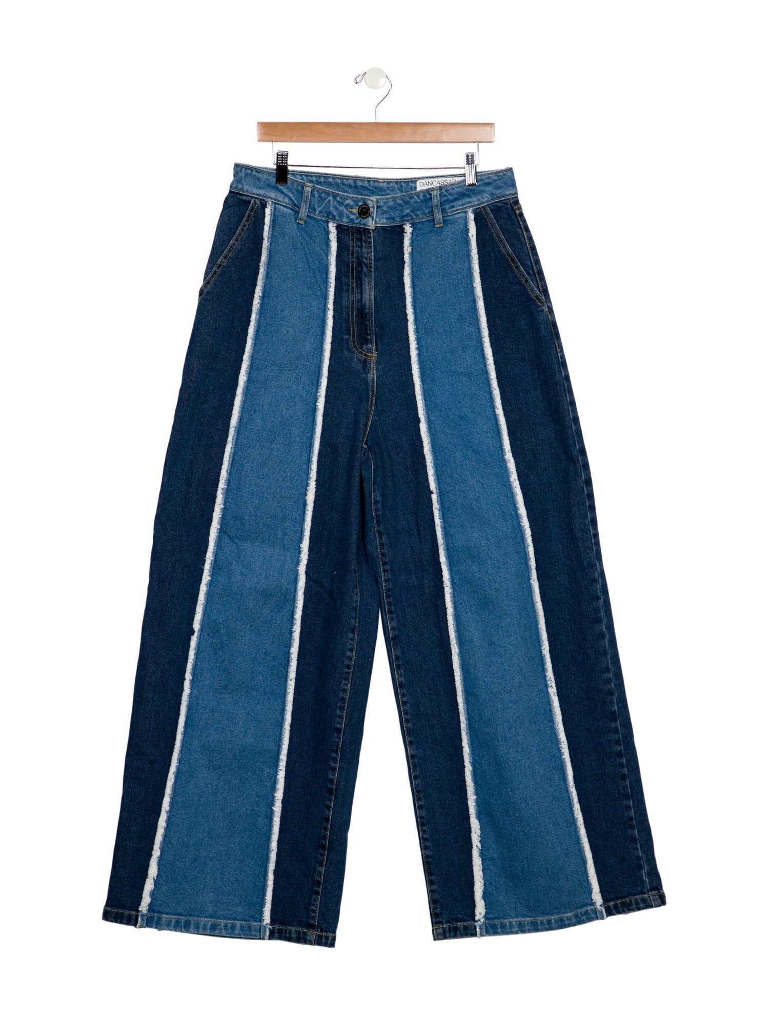 Dan Cassab High-Rise Wide Leg Jeans