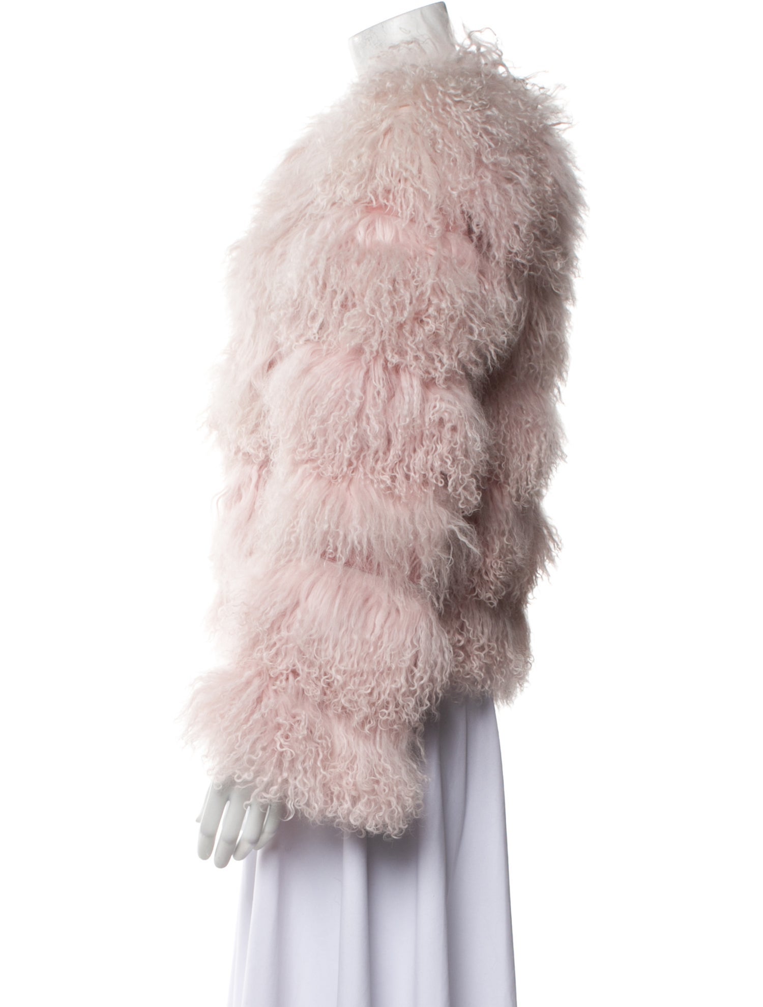 Dan Cassab Leather Faux Fur Jacket