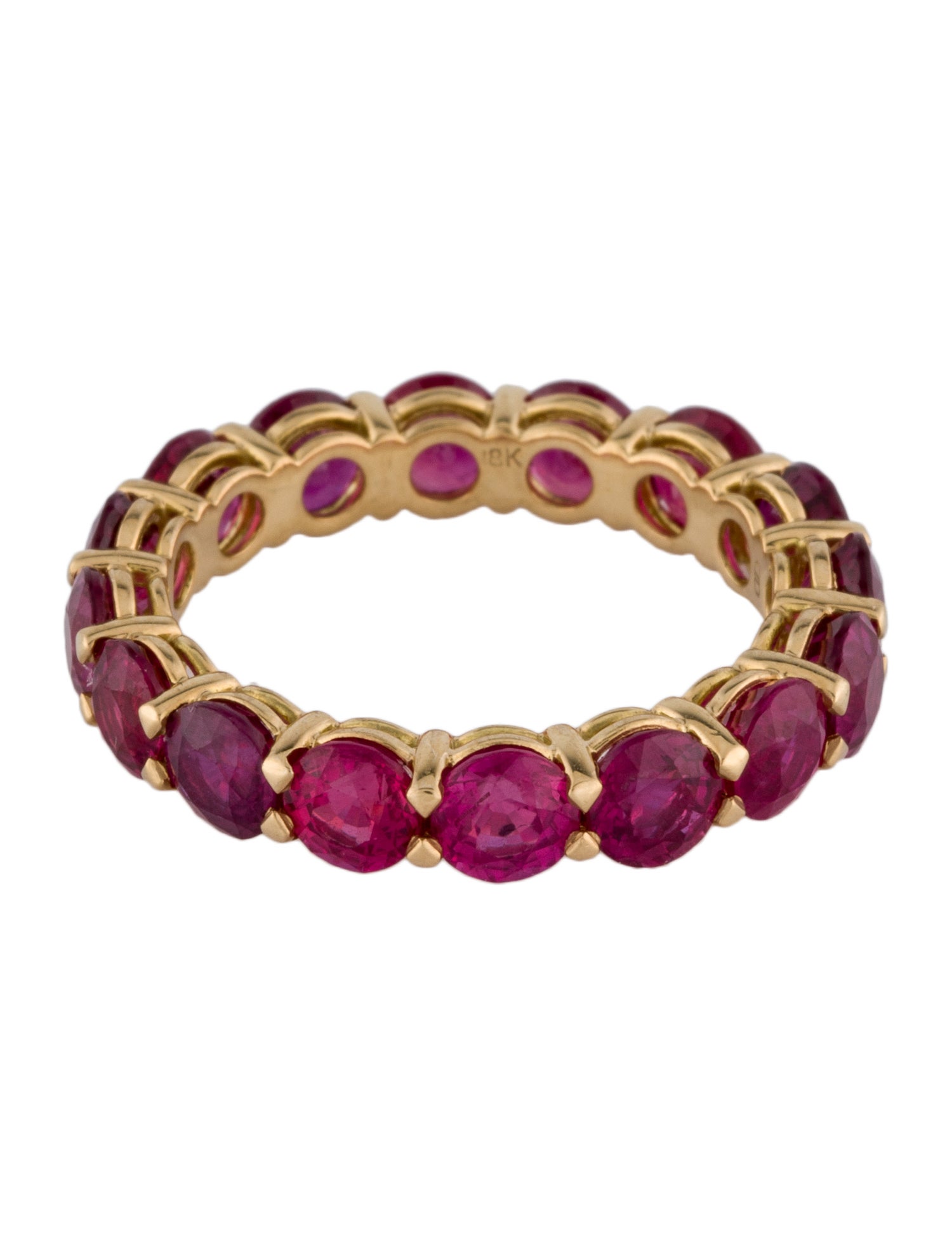 Daniella Design 18K 5.64ctw Ruby Eternity Band
