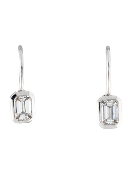 Daniella Design 14K Diamond Bezel Set Drop Earrings
