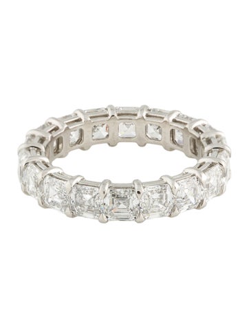 Daniella Design Eternity Band Platinum 5.54ctw Diamond Ring 6.25