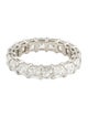 Daniella Design Platinum 5.54ctw Diamond Eternity Band Ring