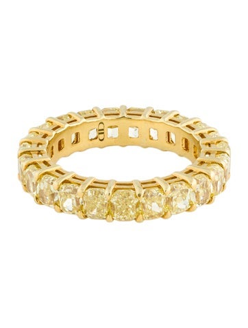 Daniella Design Eternity Band 18K 5.90ctw Diamond Ring 6.25