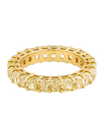 Daniella Design 18K 5.90ctw Diamond Eternity Band Ring