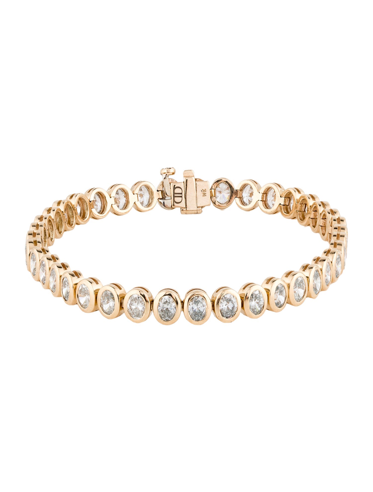 Daniella Design 14K 7.47ctw Diamond Tennis Bracelet