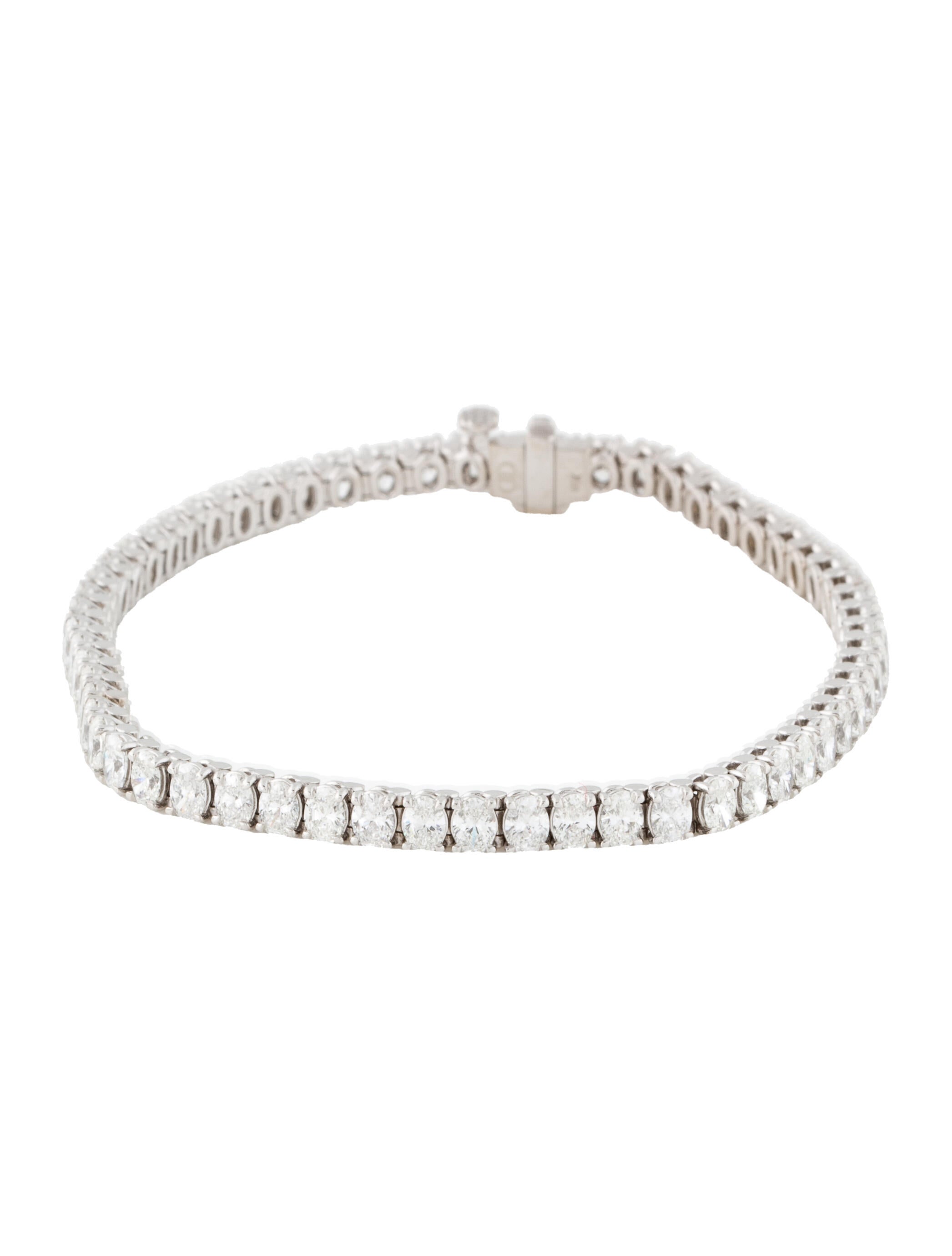 Daniella Design 14K 6.40ctw Diamond Tennis Bracelet