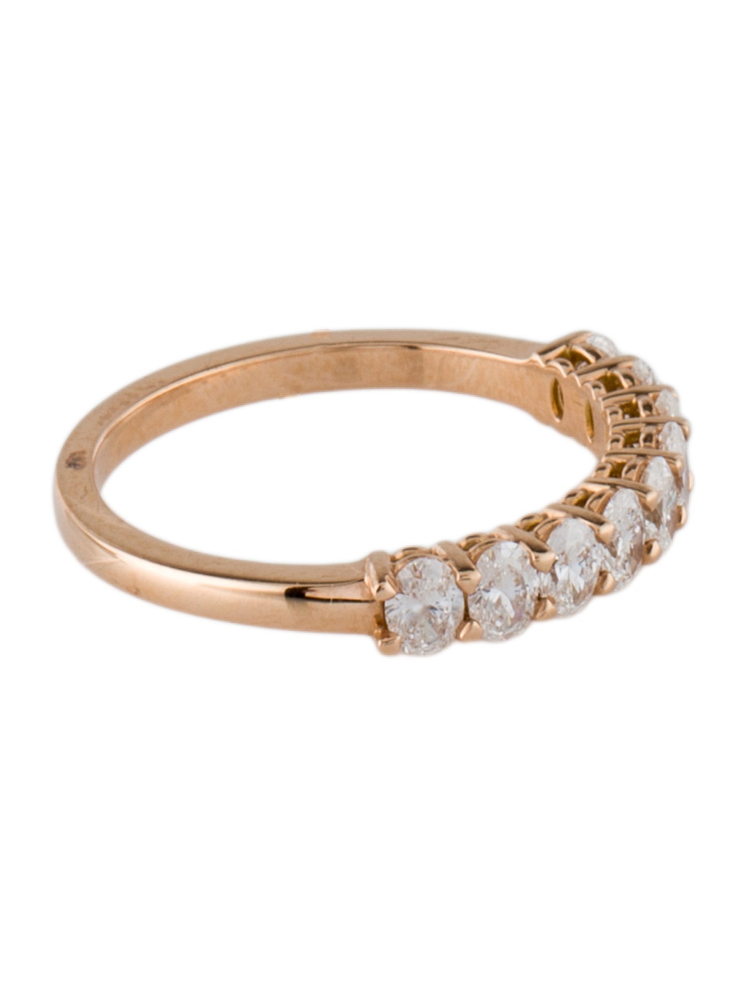 Daniella Design 18K Diamond Half Eternity Band