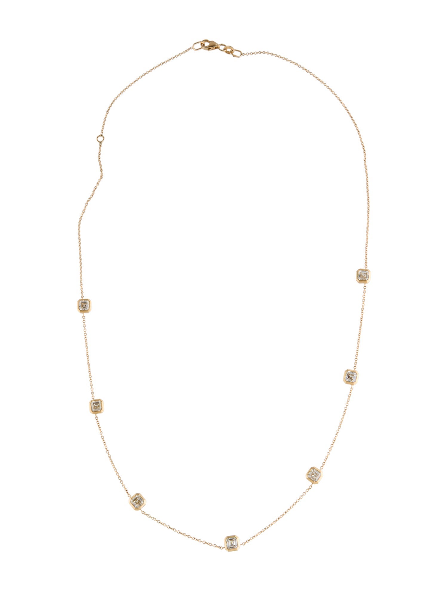 Daniella Design 18K 2.12ctw Diamond Station Necklace