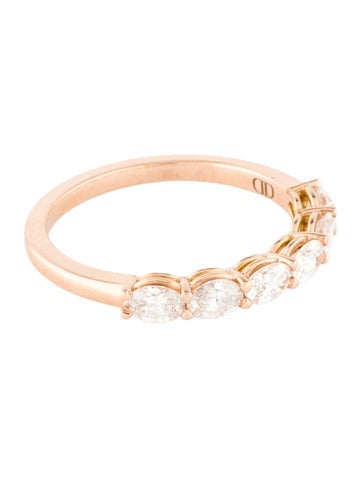 Daniella Design Band 18K Diamond Half Eternity 6.5