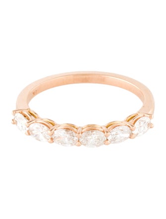 Daniella Design 18K Diamond Half Eternity Band