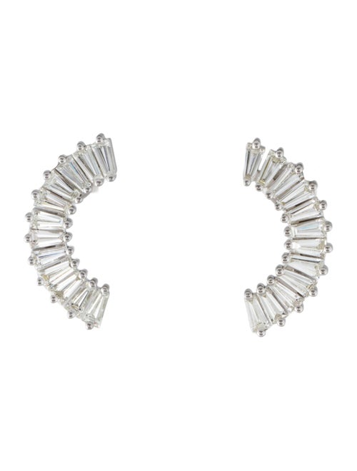 Daniella Design 14K 2.50ctw Diamond Climber Stud Earrings