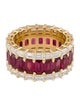 Daniella Design 18K 6.36ctw Ruby & Diamond Eterntiy Band