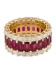Daniella Design 18K 6.36ctw Ruby & Diamond Eterntiy Band