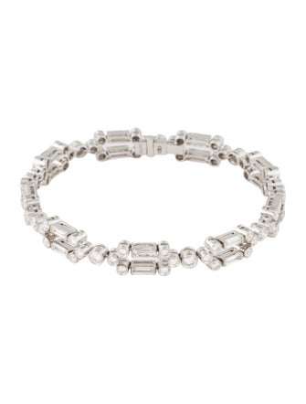 Daniella Design 18K 5.27ctw Diamond Link Bracelet