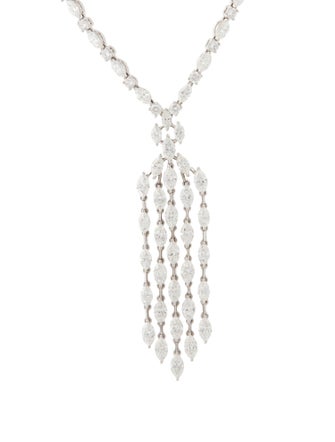 Daniella Design 18K 15.67ctw Diamond Lavalier Necklace